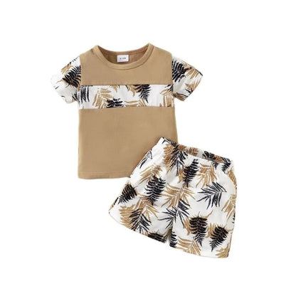 1 - 3 Years Baby Boy Clothes Set Short Sleeves Top+Shorts 2PCS Summer Daily Casual Outfit Toddler Boy Beach Style Clothing - MAGUSTA BEAUTY