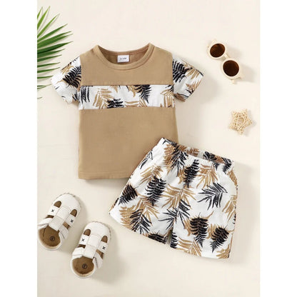 1 - 3 Years Baby Boy Clothes Set Short Sleeves Top+Shorts 2PCS Summer Daily Casual Outfit Toddler Boy Beach Style Clothing - MAGUSTA BEAUTY