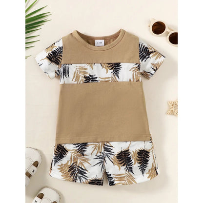 1 - 3 Years Baby Boy Clothes Set Short Sleeves Top+Shorts 2PCS Summer Daily Casual Outfit Toddler Boy Beach Style Clothing - MAGUSTA BEAUTY