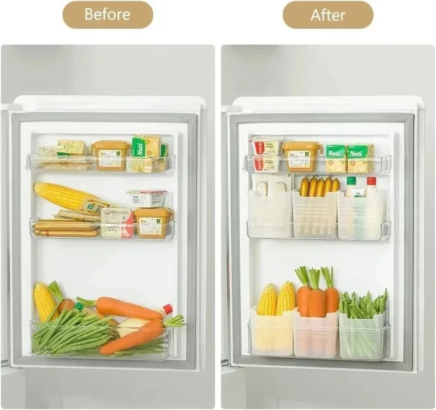 1/5PCS Refrigerator Storage Boxes Food Fresh Organizer Cold Storage Crisper Fruit Spice Food Container Boxes Home Kitchen Boxes - MAGUSTA BEAUTY