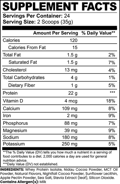 Advanced 100% Whey Protein Isolate  (Chocolate) by MAGUSTA FITNESS