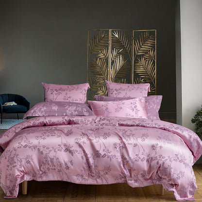 Three-piece jacquard bed