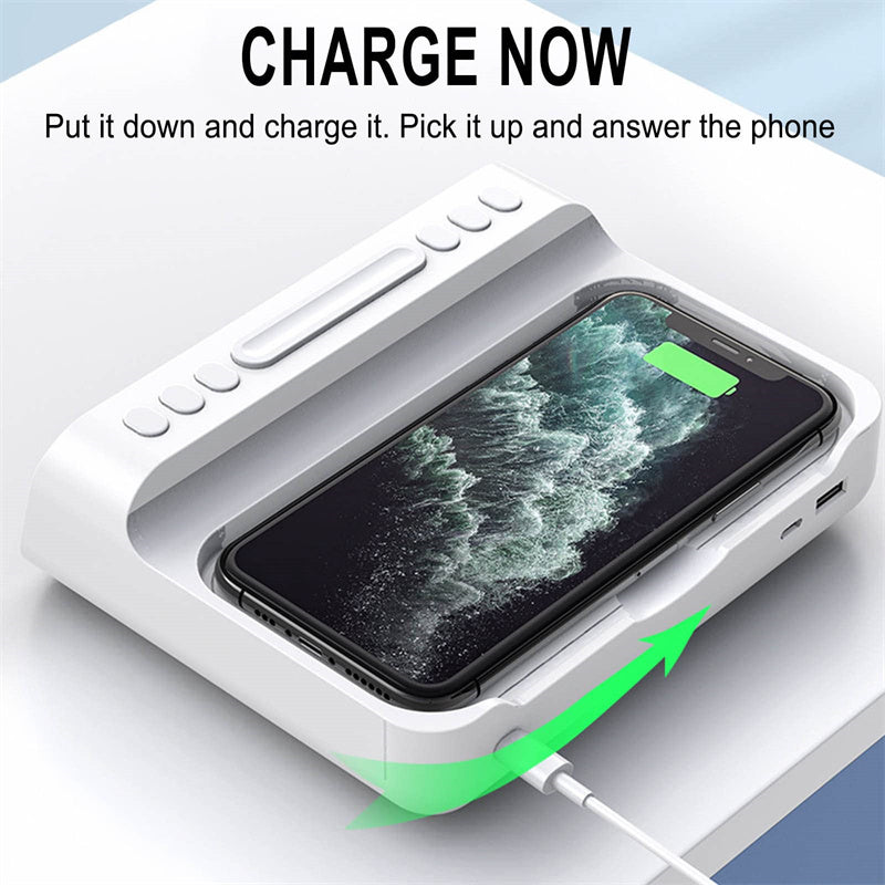 15W Three-in-one Wireless Charger Temperature Tester Multi Alarm Clock Fast Charging Mobile Phone Usb Charger Charging Station