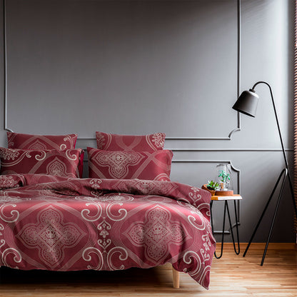 Three-piece jacquard bed