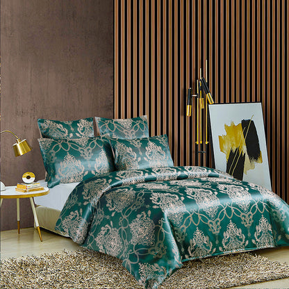 Three-piece jacquard bed