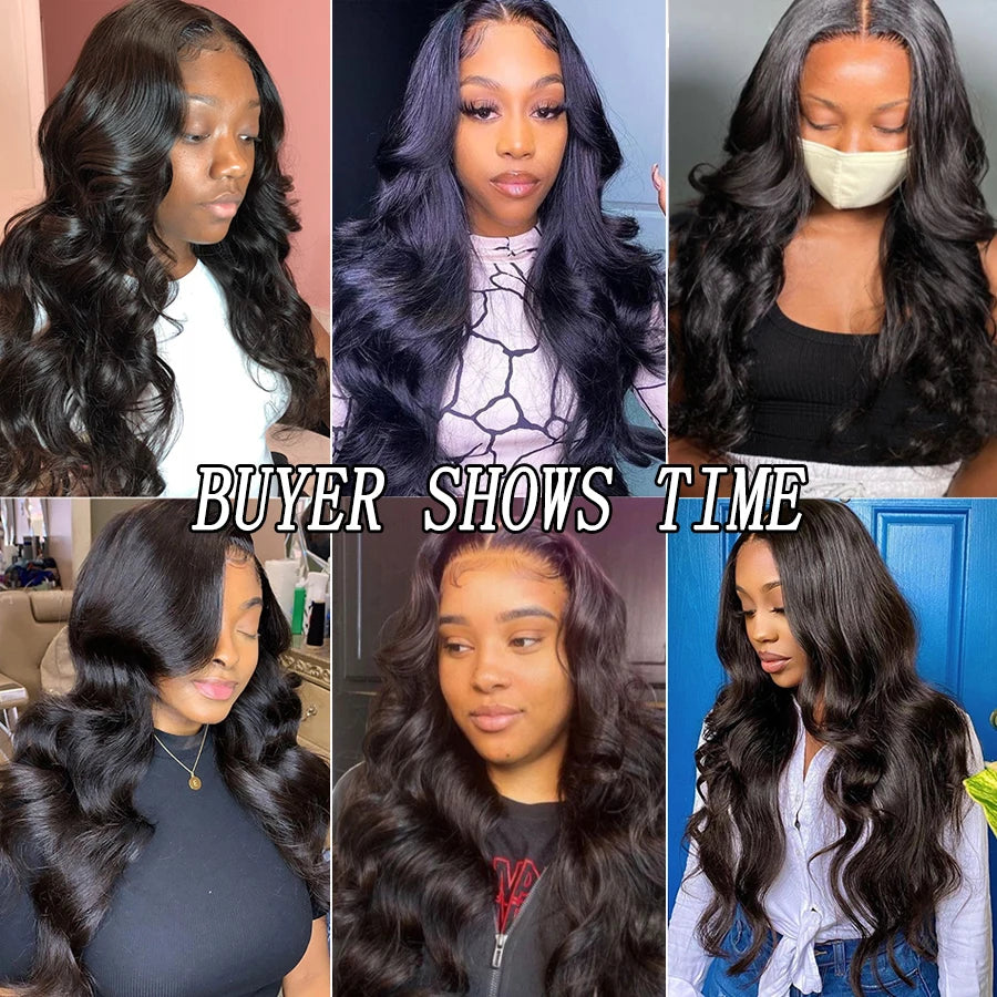 Wow Angel 250% 13x6 HD Lace Front Wig Swiss Lace Melt Skin Pre Plucked Natural Scalp Body Wave Human Hair Wig For Woman Glueless