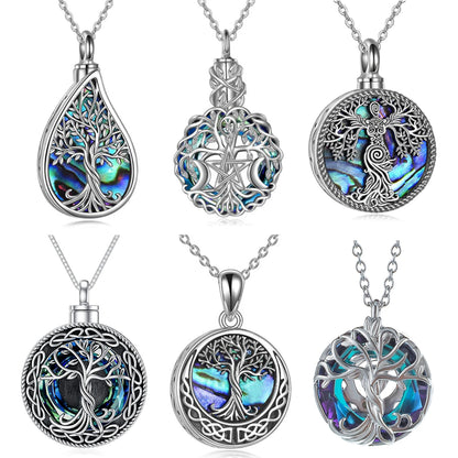 15 Styles Cremation Jewelry - Heart Shped Crystal Urn Necklace Ashes Keepsake Pendant Jewelry Gifts For Women Girls