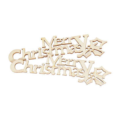 10pcs Wooden Merry Christmas Letters DIY Wood Craft Table Christmas Decorations for Home Xmas Navidad Natal New Year Party Gift