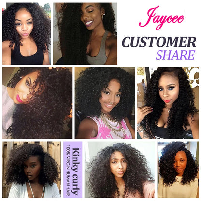 12A Mongolian Kinky Curly Hair Extension 1/3 Bundles Deal Human Hair Weave Tissage Cheveux Humain Hair Extension Free Shipping