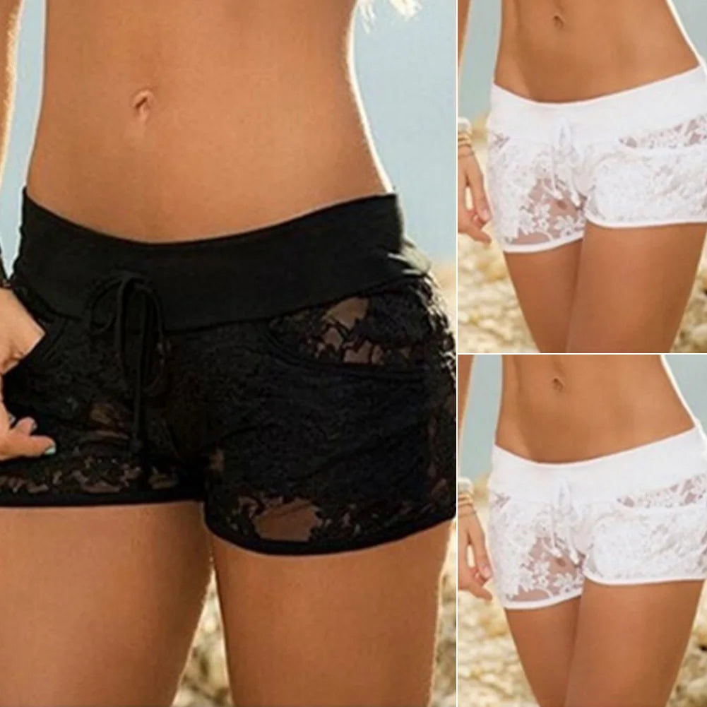 Women Underwear Lace Flower Transparent Panties Seamless Sexy Lingerie Knickers S-XXL Black White Culotte Femme Lace Panties