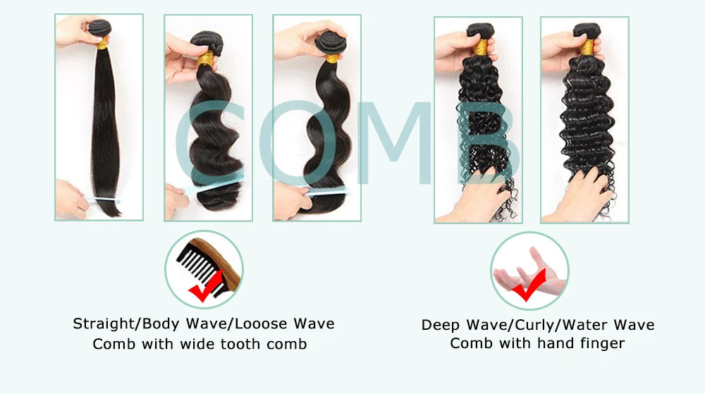 100% Unprocessed Malaysian Remy Human Hair Weave Extensions Wet and Wavy Hair Bundles cheveux humain 12A Water Wave Bundle Deals