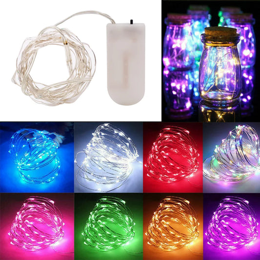 20 40LEDs Copper Wire Fairy Lights Battery Operated LED String Lights Party Wedding Indoor Christmas Decoration Garland Lights