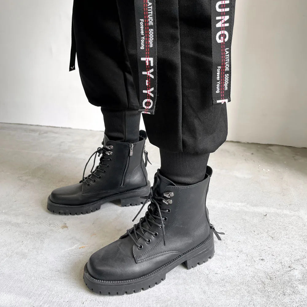 Women Cargo Pants 2023 Harem Pants Fashion Punk Pockets Jogger Trousers With Chain Harajuku Elastics High Waist Streetwear