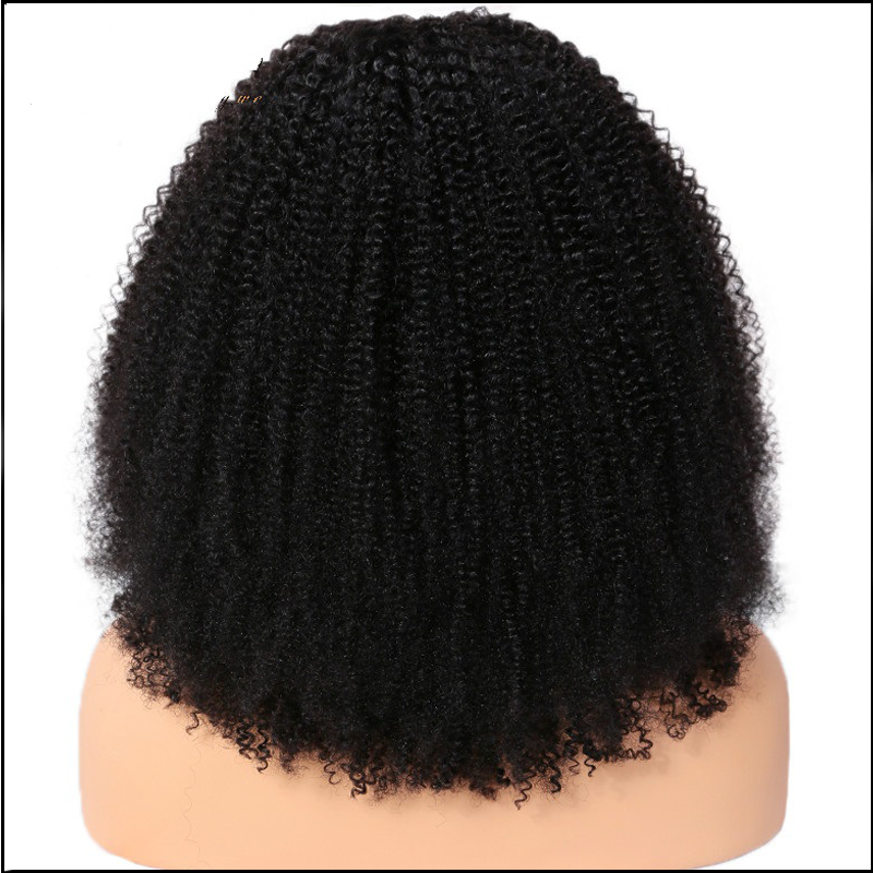 10A Top Brazilian Human Remy Hair Afro Kinky Curl U Part Wig