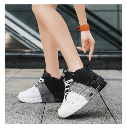 Winter no/with Fur Sports Shoes Men Women Basketball Shoes Air Cushion Casual Basket Training Outdoor Running Leather Size 36-45