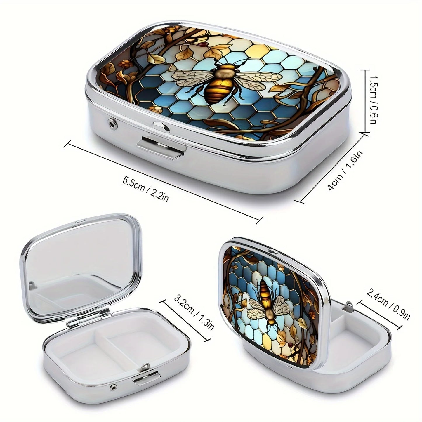 Travel Cases Lovely Colored Medicine Metal Jwelery Organizers Household Holder Iron Cabinet Small pill container