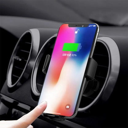 15W Wireless Car Charger Mount Air Vent Mobile Phone Holder Stand Fast Charging Station For iPhone 14 13 12 11 X Xiaomi Samsung