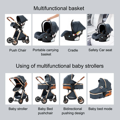 baby stroller 3 in 1 Stroller for baby car lightweight strollers Baby carriage ISOFIX BASE Baby Travel Stroller Newborn Stroller