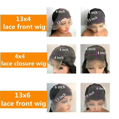 13x4 Transparent Lace Frontal Wig Hair Ombre Colored Ombre Pink Ombre Red Ombre Ginger Lace Front Wigs Human Hair Wigs For Women