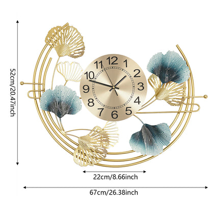 Wall Clock for Living Room Decor 67*52cm Decorative Wall Clock, Large Wall Clock