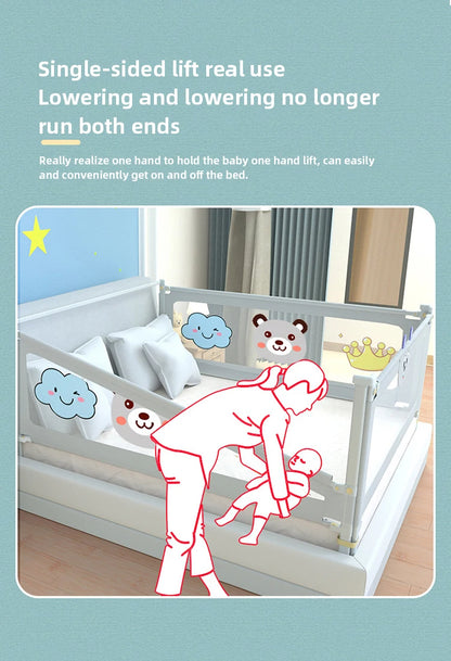 1 Pc Baby Safety Bed Barrier Children Bed Rail Guard Bedroom Protector Kids Sleeping Rail Washable Protective Toddler Fence