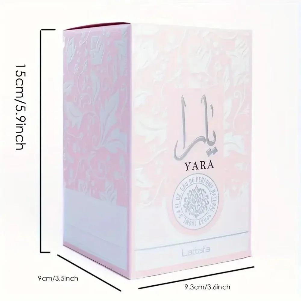 Yara Perfumes with Gift Box 100ml(3.4oz) Luxury Brand Lasting Fragrance Women Perfume Spray Floral Scent Eau De Parfum Cologne