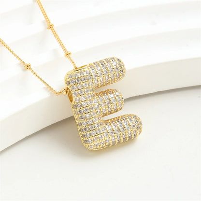 Vintage Stainless Steel Golden letter pendant A-Z Alphabet Initial Necklace for Women  Box Chain Collar Jewelry Gift