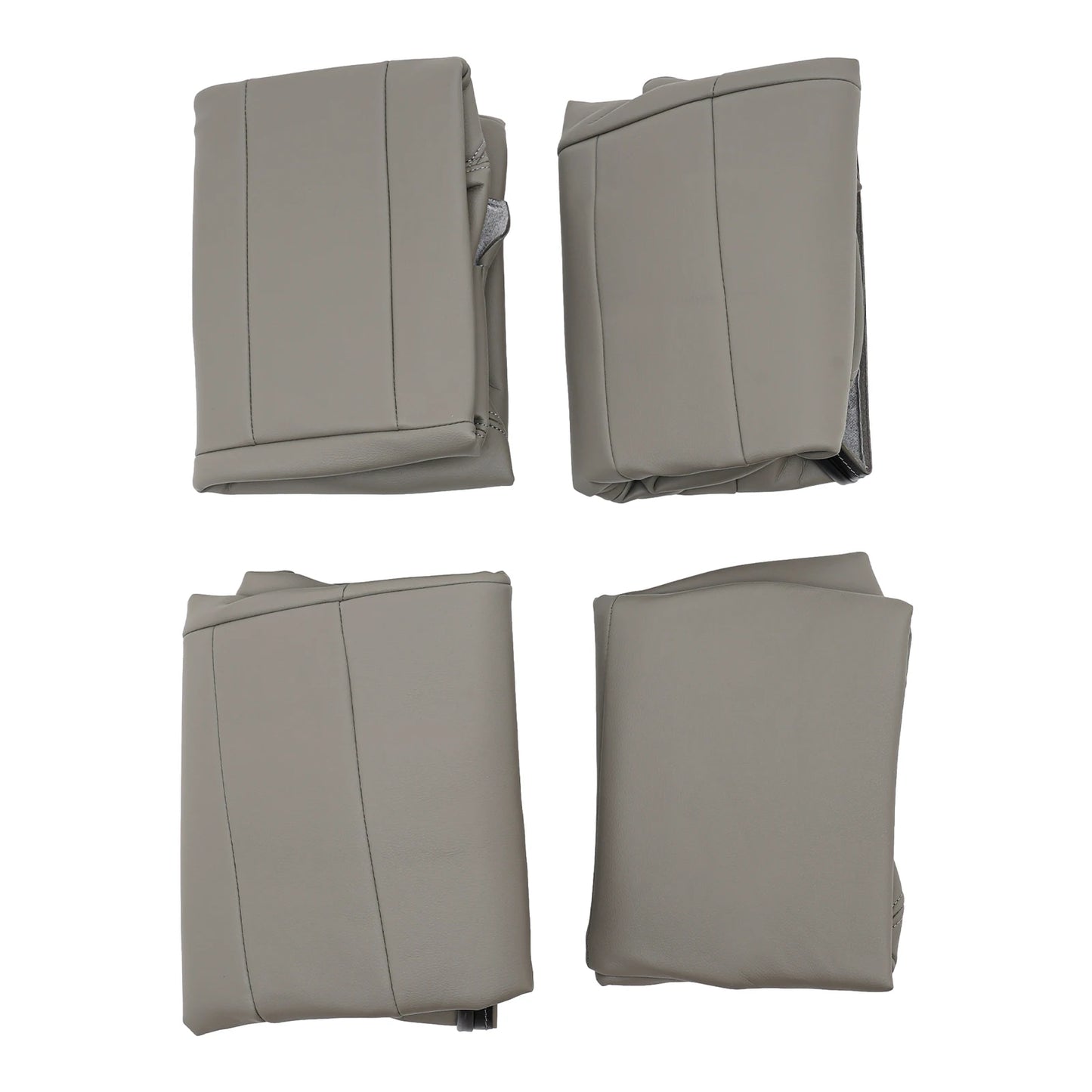 Tan and Grey PU Car Seat Covers For Ford F250 F350 Seat Covers Waterproof and Scratch-resistant,