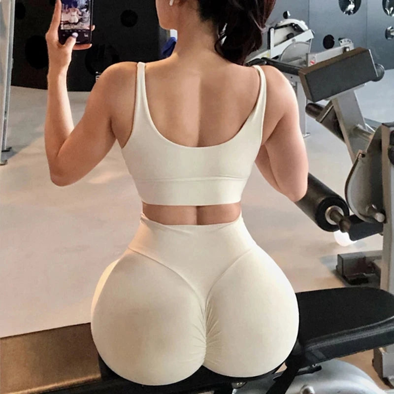 Women Sport Fitness Leggings High Waist Elastic Sexy Solid Yoga Pants Training Running Gym Quick Dry Breathable Leggings Female