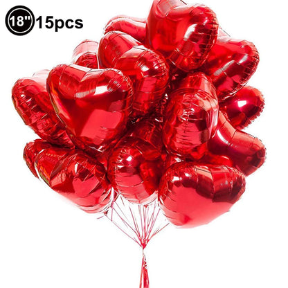 Valentine's Day Themed Heart Shaped Balloon Red Girls Birthday Party Valentine's Day Wedding Decoration Supplies Girl Favor Gift