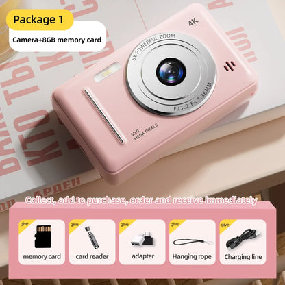 Xiaomi 4K Digital Camera Retro CCD Portable Card Camera Entry-level Camera Dual Camera Flash 50 Million Pixels Auto Focus