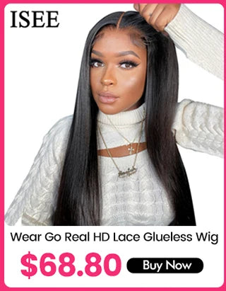 Wear And Go Glueless Wig Ombre ISEE HAIR Highlight Mongolian Deep Wave 6x4 Hd Lace Glueless Pre Plucked Human Wigs Ready To Go