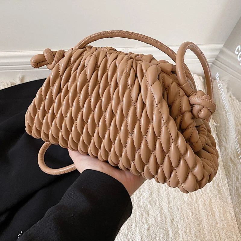 Women's Shoulder Bag Fashion Pleated Crossbody Bags Casual bag Versatile Designer Handbag Vintage Simple Hobos New Cloud bags