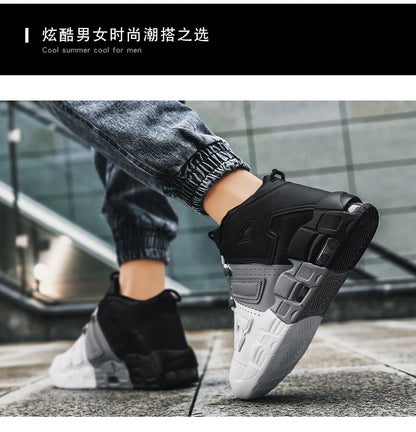 Winter no/with Fur Sports Shoes Men Women Basketball Shoes Air Cushion Casual Basket Training Outdoor Running Leather Size 36-45