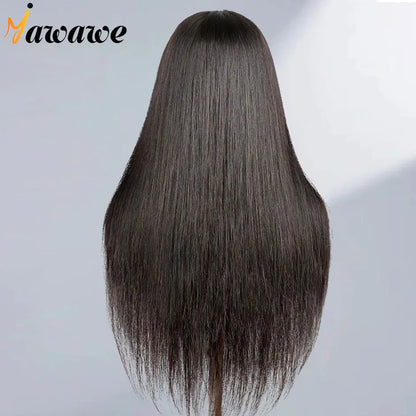 Yawawe hair 6X4 glueless wig human hair ready to wear wigs for women straight Lace Frontal Wig PreCut PrePlucked ready to go wig