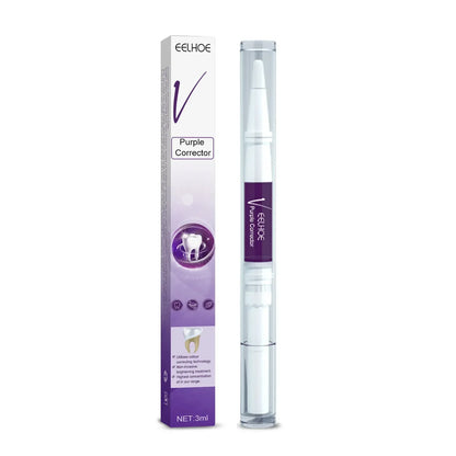 V34 30ml Purple Whitening Toothpaste Remove Stains Reduce Yellowing Care For Teeth Gums Fresh Breath Brightening Teeth New