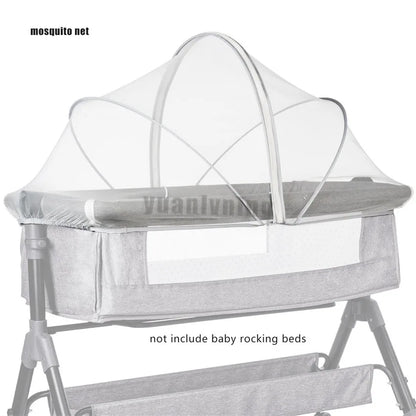 Upgraded Mosquito Net For Baby Bed Universal Newborn Baby Removable Portable Breathable Foldable Encrypted Crib 360° Protectors