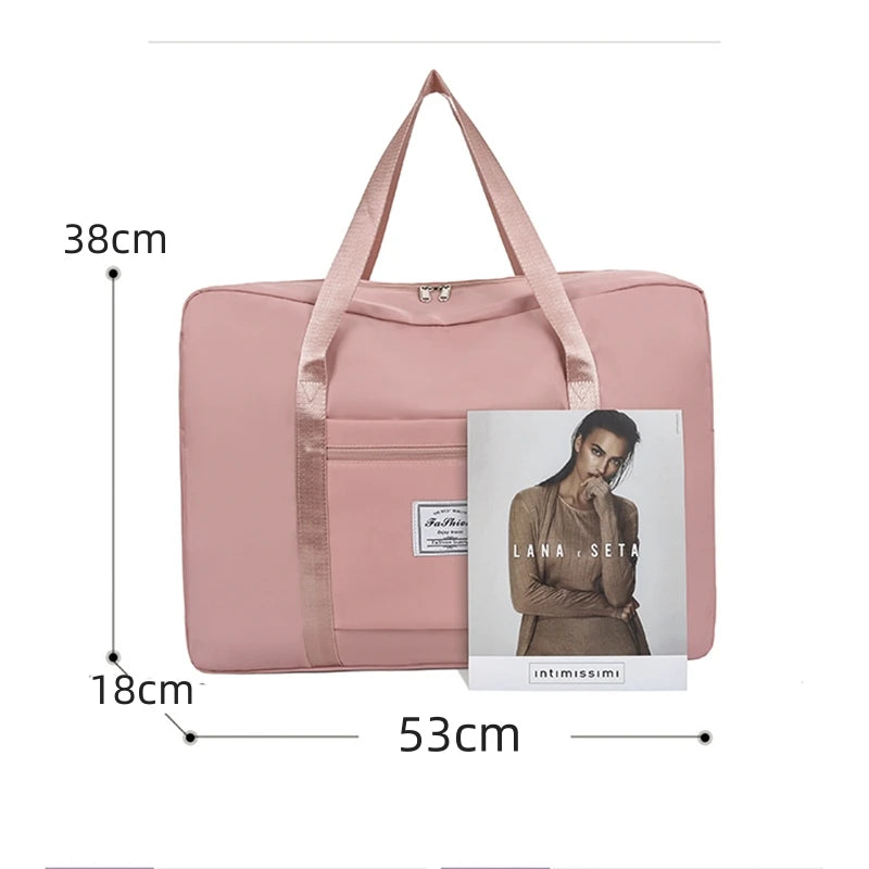 Travel Bag With Large Capacity For Short Distance Travel Clothing Storage Bag Lightweight HandBag