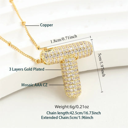 Vintage Stainless Steel Golden letter pendant A-Z Alphabet Initial Necklace for Women  Box Chain Collar Jewelry Gift