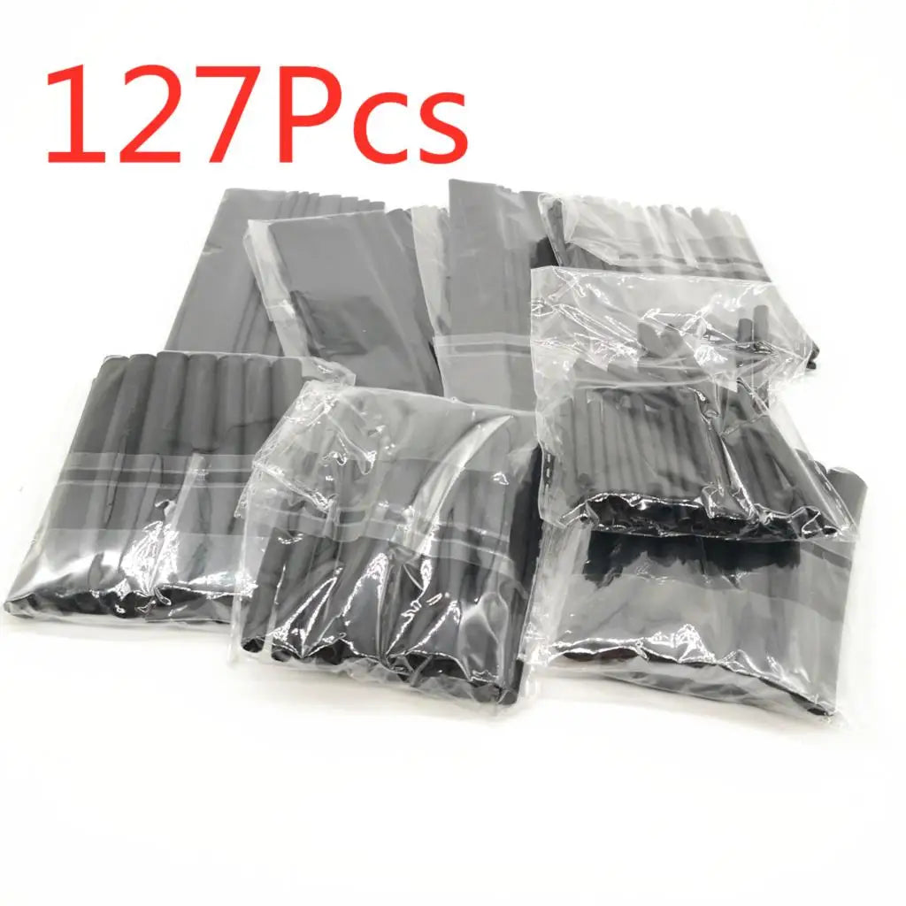 127-750pcs Heat-shrink Tubing Thermoresistant Tube Heat Shrink Wrapping Kit Electrical Connection Wire Cable Insulation Sleeving