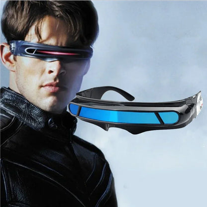 X-men Cyclops Cosplay Polarized Sunglasses for Men Women Memory Material Shield  Designer Sunglasses