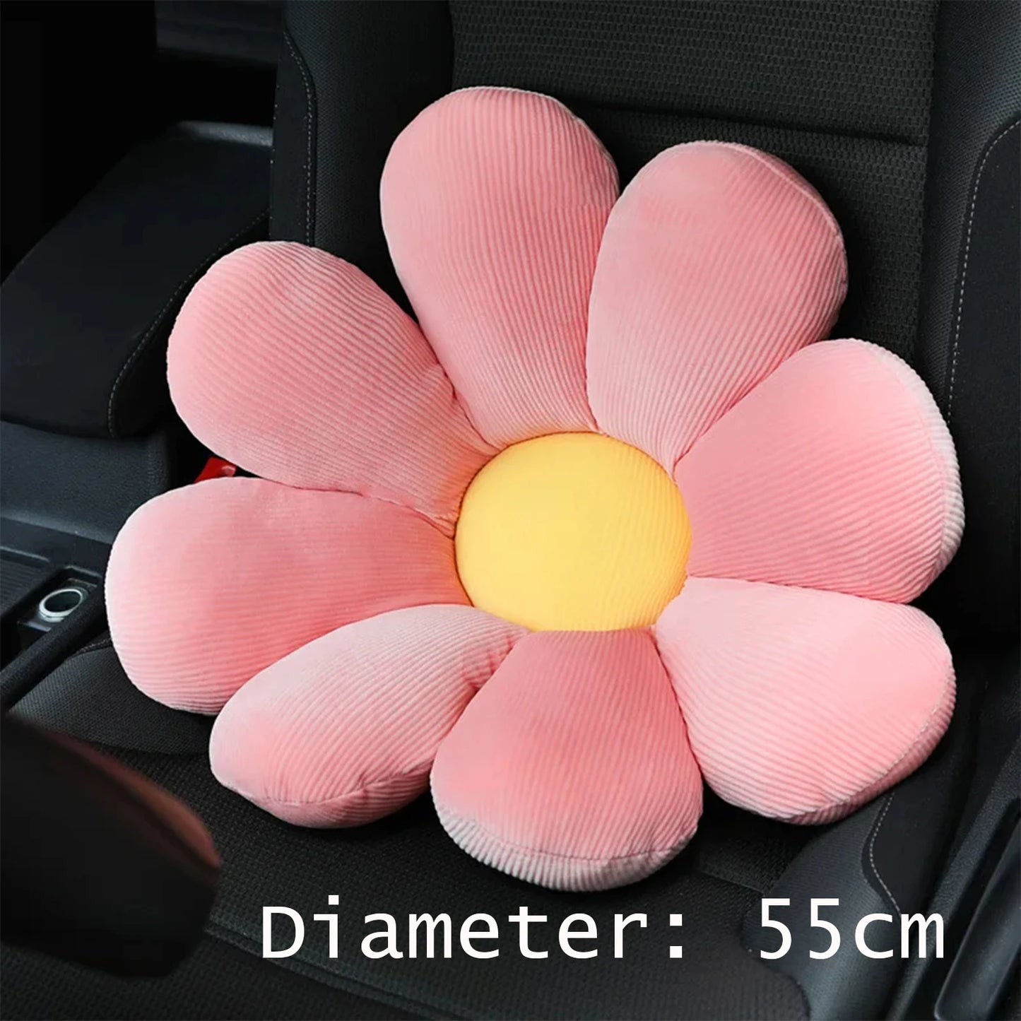 1Pcs Cute Flower Woman Car Neck Pillow Cushion Soft Car Headrest Waist Pillow Safety Seat Belt Shoulder Pad for Girls