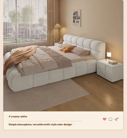 Unique Double Bed Bedroom Aesthetic Europian Nordic Bed Queen Size Minimalist Camas De Matrimonio Dormitorio Home Furniture