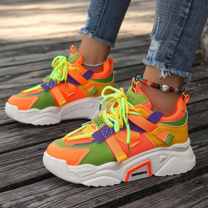 Women Sneakers Spring Trend Casual Fashion Shoes for Women Comfortable Outdoor Running Sneakers Women Platform Designer Shoes