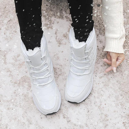 Women Boots Winter White Snow Boot Short Style Upper Non-slip Quality Plush Botas  Invierno platform shoes  botas mujer 2020 - MAGUSTA BEAUTY