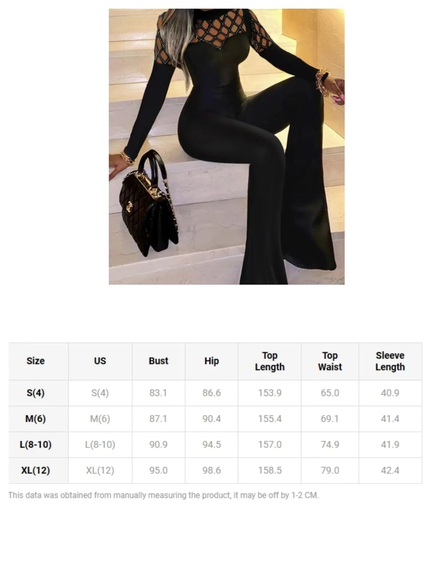 Women's Tight Jumpsuit Spring 2024 New Streetwear Fashion Elegant Splicing Sexy High Waist Long Sleeves Jump Suits for Female