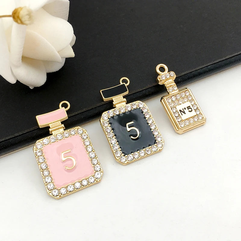 13pcs/lot Zinc Alloy Enamel Gold Plated Mix Women's Lipstick Perfume Charms Pendant for DIY Necklace Bracelet Jewelry Making - MAGUSTA BEAUTY