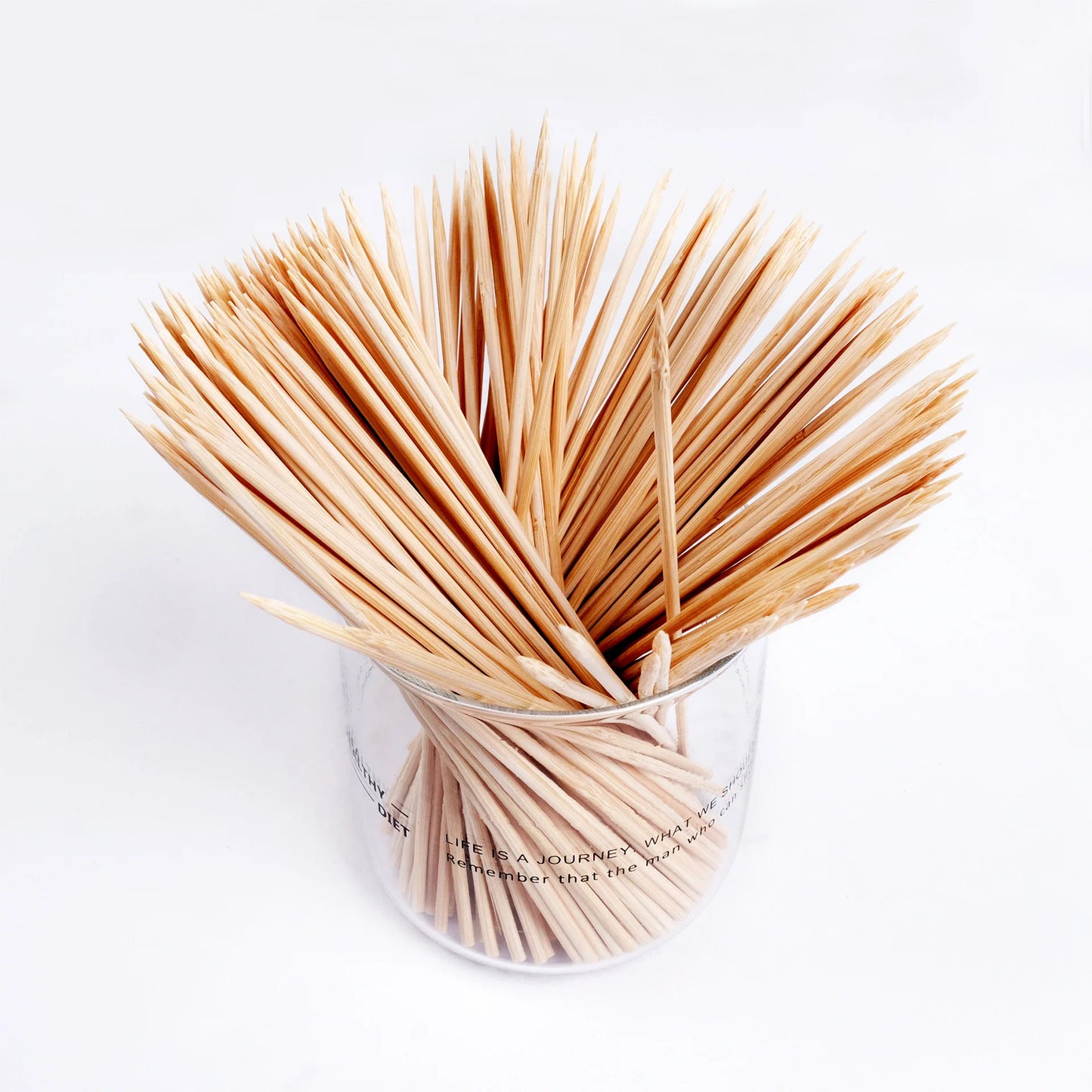 100pcs Bamboo Skewer Sticks Sturdy Disposable Barbecue Fruit Natural Wood Sticks Barbecue Party Buffet Food BBQ Tools Accessorie