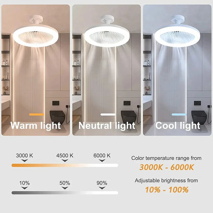 Xiaomi Ceiling Fan with Lighting Lamp Converter Base with Remote Control Ceiling Fan Lamp for Bedroom Living Home Silent 3 Speed