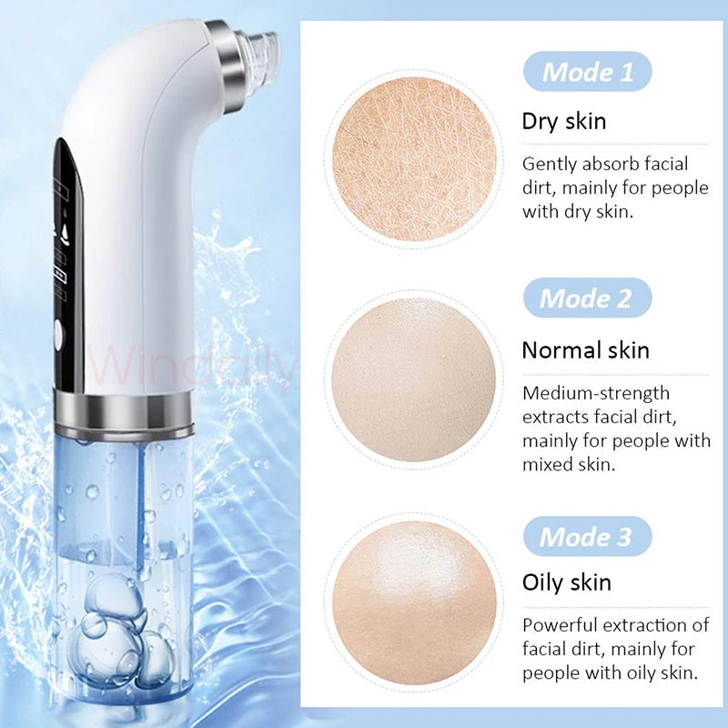 2023 Blackhead Remover Pore Vacuum Cleaner Electric Micro Small Bubble Facial Cleasing Machine USB Rechargeable Beauty Device